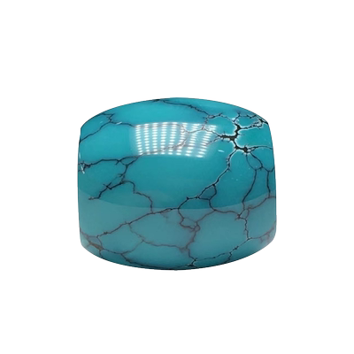 堰京天然原矿绿松石桶珠老型配珠