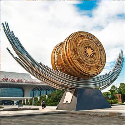 大型不锈钢雕塑制作城市广场地标商业街园林景观小品设计生产厂家
