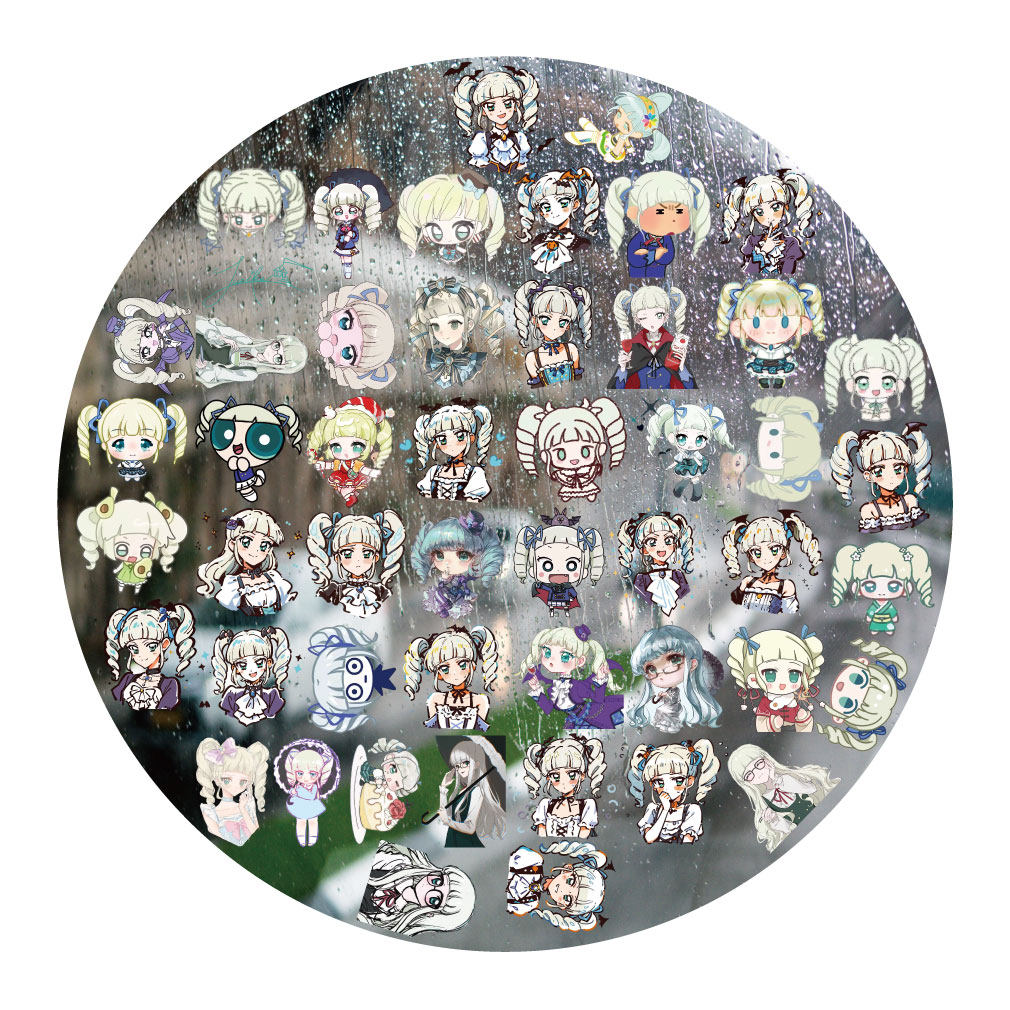 藤堂尤里卡UV转印贴动漫电动牙刷防水晶标签手机壳头盔装饰贴纸