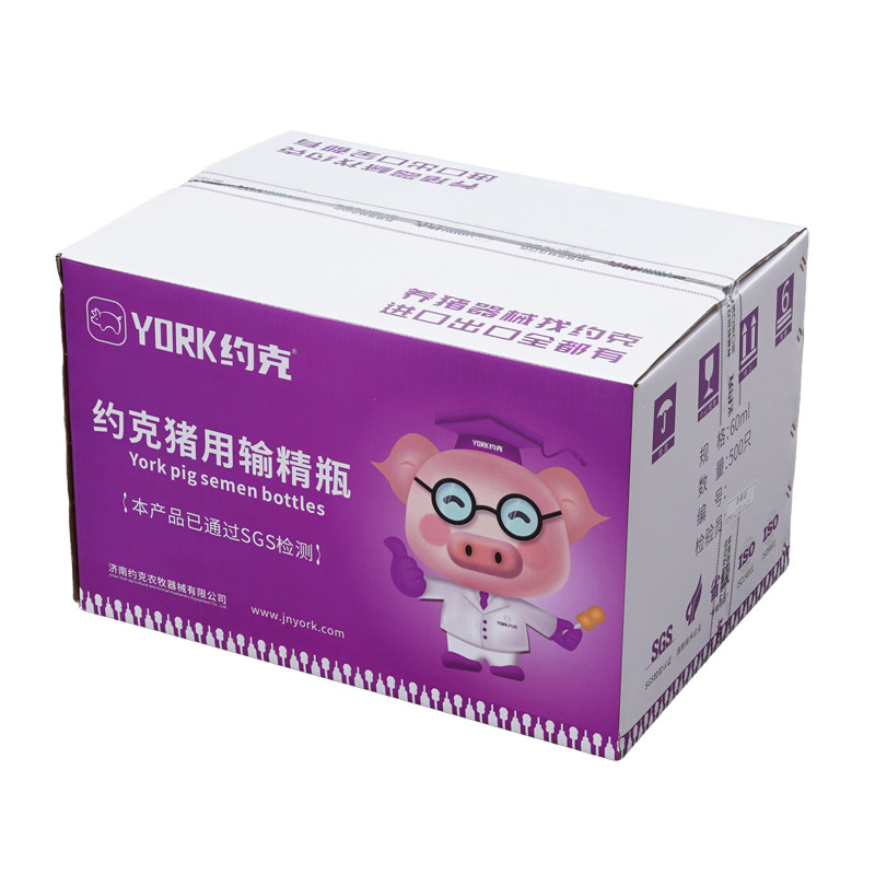 约克(YORK)输精瓶猪人工授精耗材纯新料授精瓶 整箱