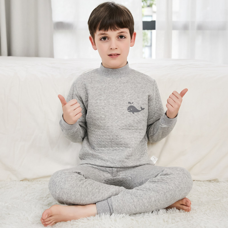 儿童保暖内衣套装男童中大童三层夹棉加厚宝宝中高领秋衣秋裤冬季,童装/婴儿装/亲子装,内衣套装,淘宝优惠券,粉丝福利购,淘宝优惠卷