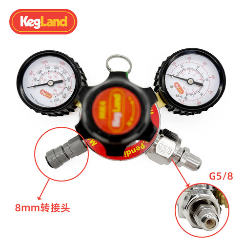 二氧化碳减压气表双表KegLand