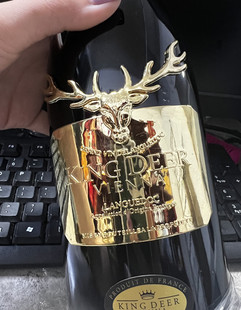 法国原装进口鹿王维恩·曼蒂干红葡萄酒金属标重型瓶高扫码1688