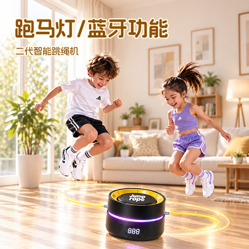 儿童智能计数自动跳绳机体能训练