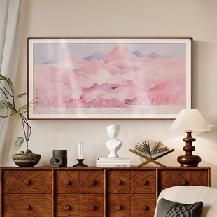 李旭新中式客厅沙发背景巨幅山水画卧室大气简约别墅高档装饰画