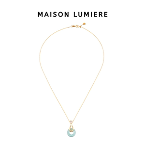 MAISON LUMIERE/美颂之光 平安无事K金天然翡翠Akoya珍珠项链代王