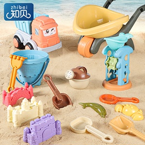 儿童沙滩挖沙玩具套装宝宝玩水玩沙子工具挖土铲子沙漏沙池推车