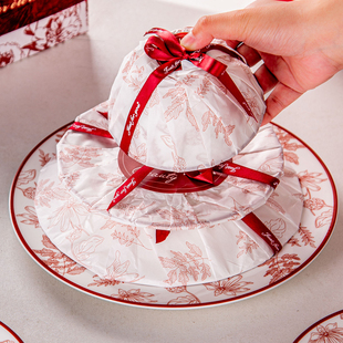 纪恋结婚餐具陶瓷乔迁碗盘套装家用新婚礼物陪嫁实用订婚礼盒装