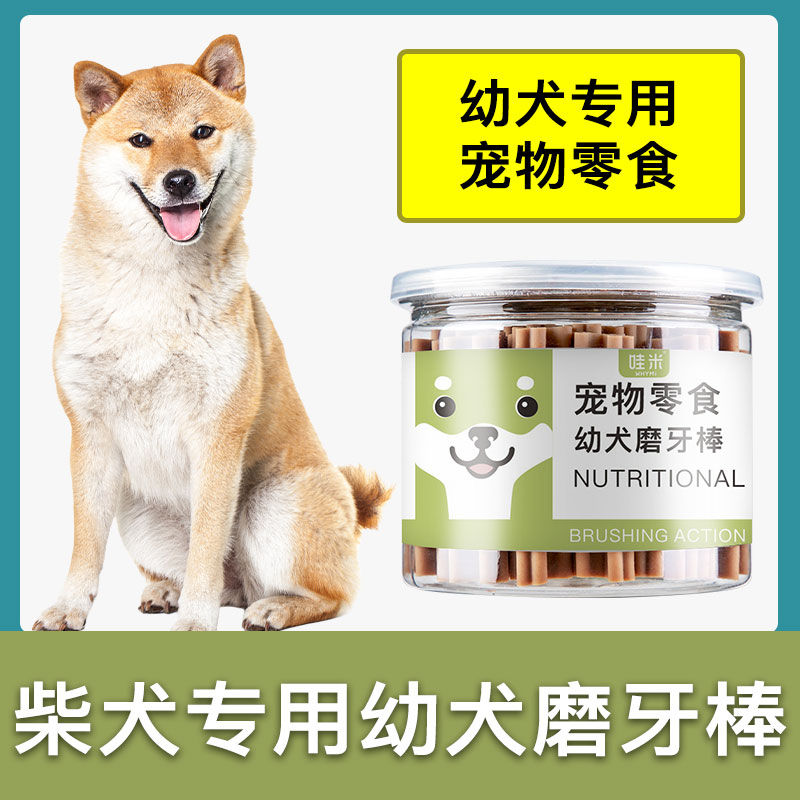柴犬专用幼犬磨牙棒两三个月