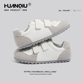 子女休闲百搭德训小白鞋 环球魔术贴泡芙鞋 春季 大头鞋 女款 2026新款