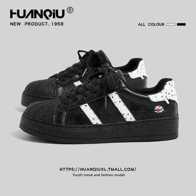 环球官方旗舰店黑色板鞋