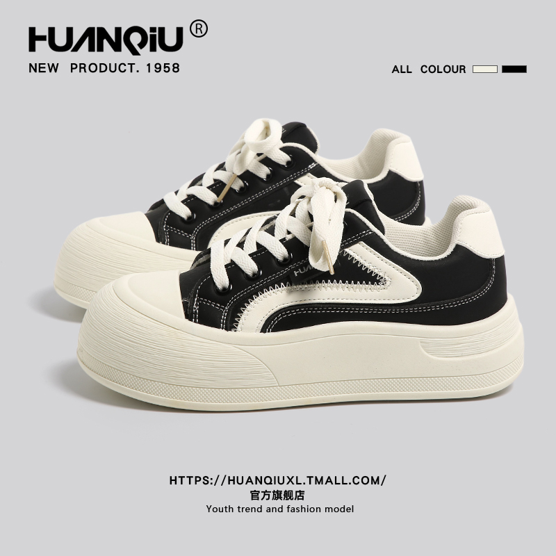 环球官方旗舰店复古厚底帆布鞋女