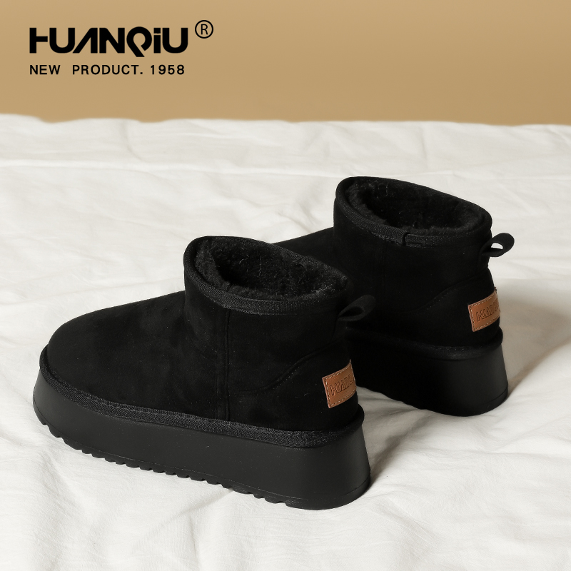 环球官方旗舰店加绒雪地靴女鞋