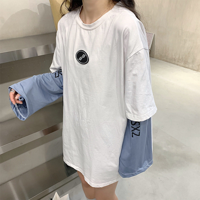防晒袖套女夏季宽松袖子户外运动风喇叭冰丝袖骑车护臂手臂衣袖男
