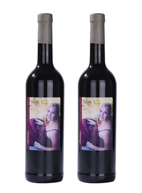 E-01-2 巴登公主手工定制梅乐Merlot特酿干型红葡萄酒2支 无礼盒