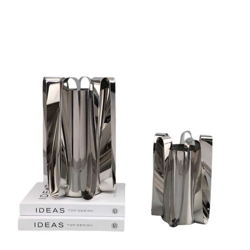 简约轻奢不锈钢花瓶家居饰品摆件