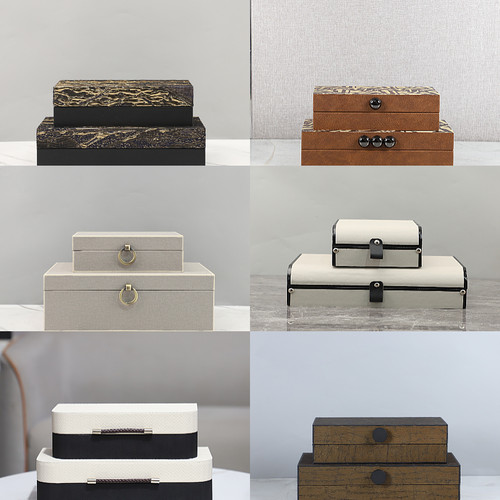 简约现代高级感多材质饰品盒