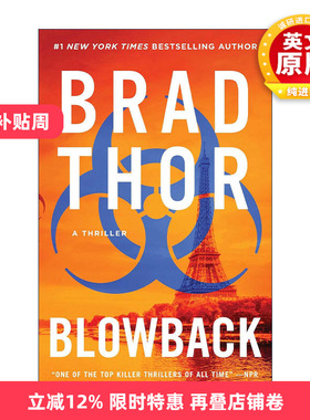英文原版 Blowback 枪栓回弹 特工斯科特系列 悬疑小说 英文版 进口英语原版书籍