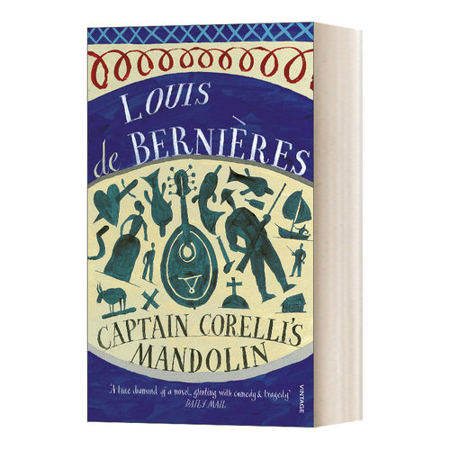 英文原版小说 Captain Corelli's Mandolin 科莱利上尉的曼陀铃 路易·德·伯尔尼埃 英文版 进口英语原版书籍