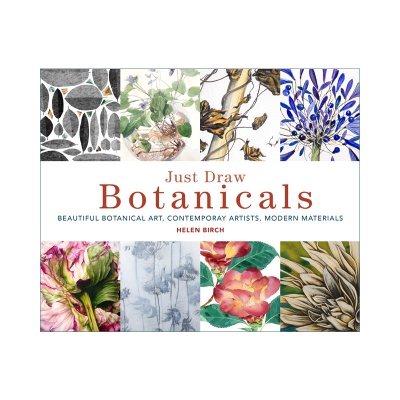 英文原版 Just Draw Botanicals 只要画植物就好 美术绘画技法入门指南 英文版 进口英语原版书籍
