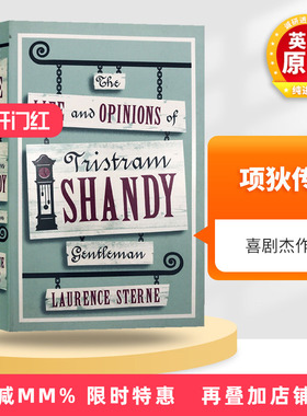 项狄传 英文原版 The Life and Opinions of Tristram Shandy Gentleman 劳伦斯斯特恩 外国文学小说 英文版进口英语书籍