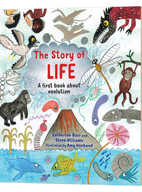 生命小历史 地球上生命的发展 英文原版 The Story of Life A First Book about Evolution 英文版 儿童自然百科英语启蒙读物