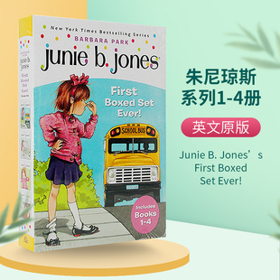 初级章节书桥梁书 Junie 英文原版 正版 Jones’s Ever 儿童英语读物 Set 4册 Boxed First 进口书籍 英文版 朱尼琼斯系列套装