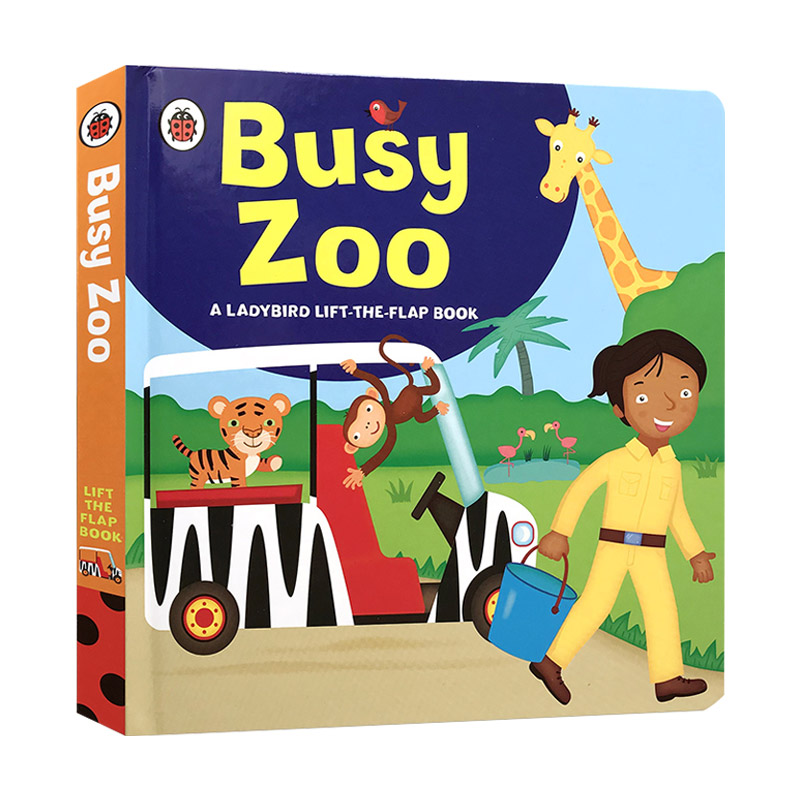 英文原版 Ladybird lift-the-flap book Busy Zoo 翻翻书 忙碌的动物园 英文版 进口英语原版书籍儿童全英语书