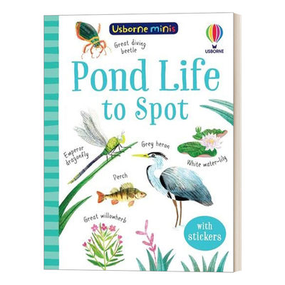 英文原版 Pond Life to Spot 水上动植物指南 附贴纸 幼儿启蒙认知读物 宝宝益智游戏书 英文版 进口英语原版书籍