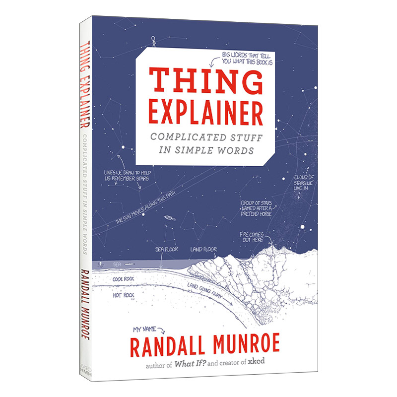 英文原版 Thing Explainer 万物解释者 比尔盖茨书单推荐 what if作者 兰道尔门罗 科普热点读物书籍 精装 英文版 进口英语书