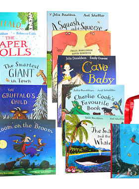 茱莉亚唐纳森 Julia Donaldson The gruffalo 's Child 英文原版 咕噜牛 Axel Scheffler 咕噜牛小妞妞 儿童图画故事书10册