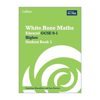 英文原版 Collins White Rose Maths Edexcel GCSE 9-1 Higher Student Book 1 英文版 进口英语原版书籍