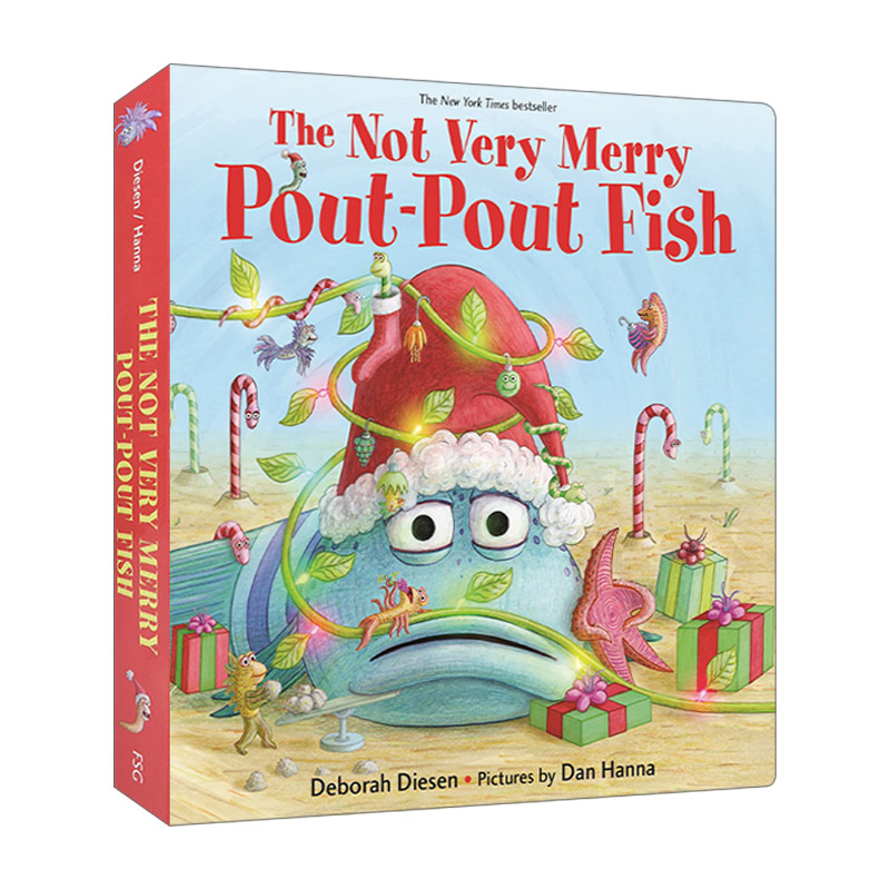 英文原版 The Not Very Merry Pout-Pout Fish 不怎么快乐的撅嘴鱼 纸板书 英文版 进口英语原版书籍