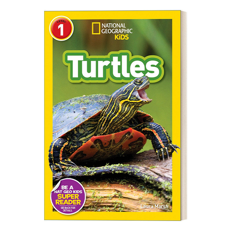 l1: turtles 国家地理儿童分级读物第1级 乌龟 英文版 进口英语原版