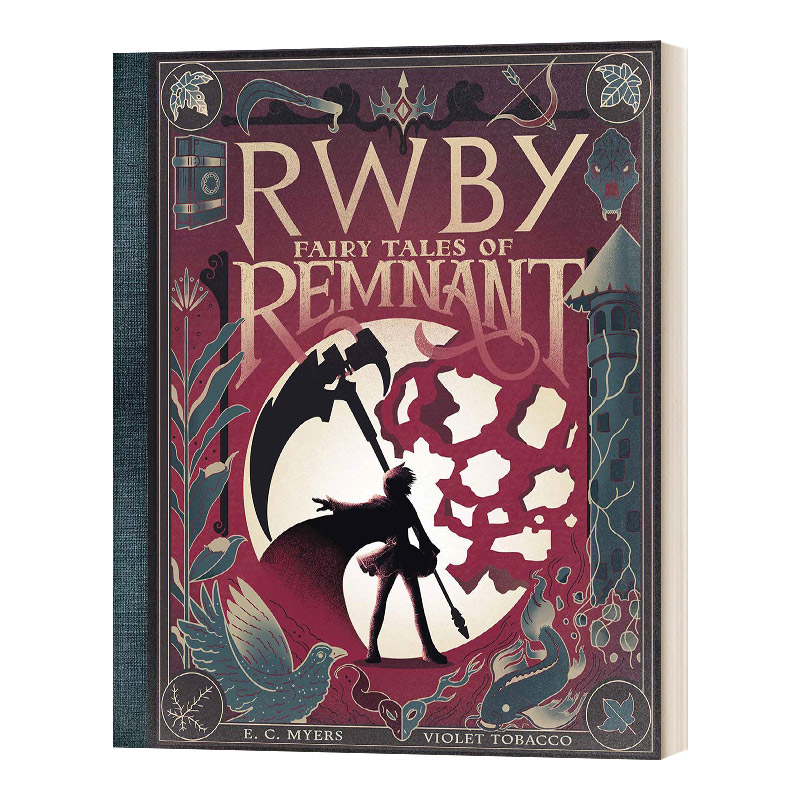 英文原版 RWBY Fairy Tales of Remnant 四色战记 红白黑黄 树墩子童话故事集 公鸡牙齿动画 英文版 精装进口英语原版书籍