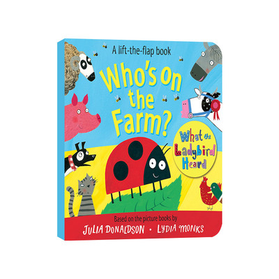 英文原版绘本 Who's on the Farm A What the Ladybird Heard Flap Book 谁在农场 小瓢虫听见什么 纸板翻翻书 英文版 进口英语书