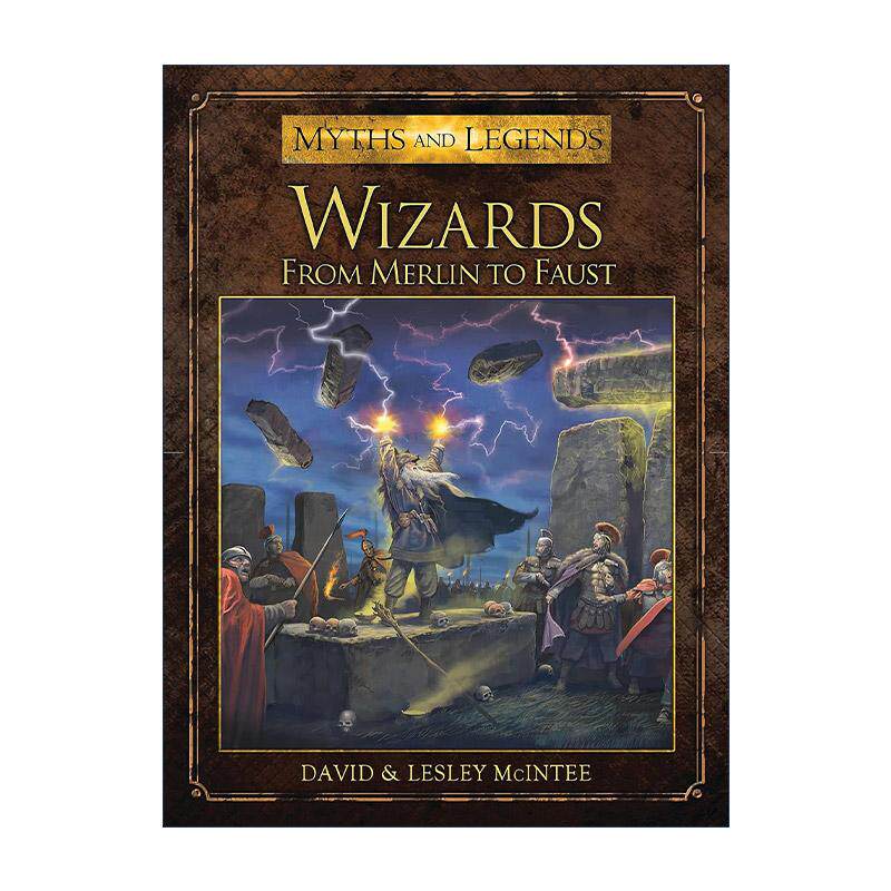 英文原版 Wizards 魔法师传说 从梅林到浮士德 彩色插画 神话传说再现系列 英文版 进口英语原版书籍