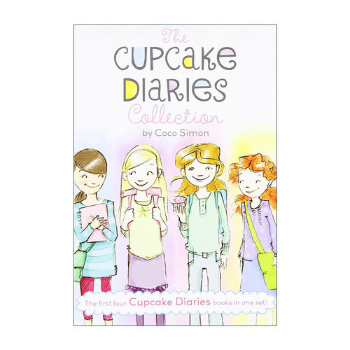 英文原版 The Cupcake Diaries Collection Boxed Set 蛋糕烘焙师 1-4册盒装 章节桥梁书 蓝思值620L 英文版 进口英语原版书籍
