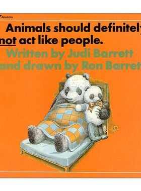 英文原版 Animals Should Definitely Not Act Like People 动物不应该表现得像人一样 绘本 阴天下肉丸作者 进口英语原版书籍