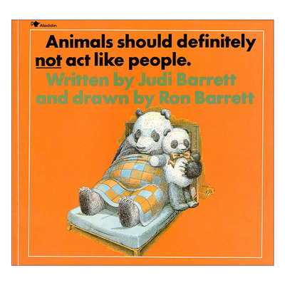 英文原版 Animals Should Definitely Not Act Like People 动物不应该表现得像人一样 绘本 阴天下肉丸作者 进口英语原版书籍