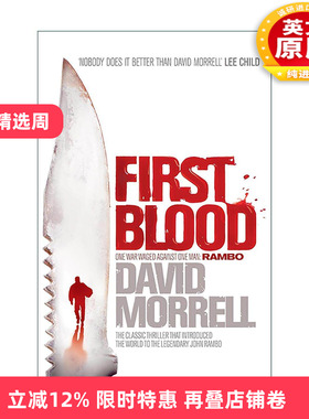 英文原版 First Blood 滴血 动作悬疑小说 David Morrell 英文版 进口英语原版书籍