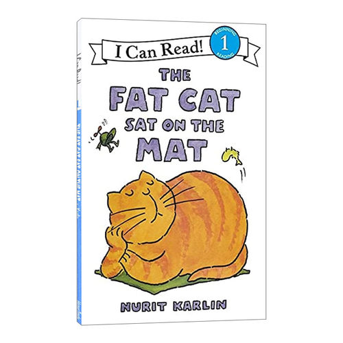 英文原版 The Fat Cat Sat on the Mat 垫子上的大肥猫 I Can Read Level 1分级阅读自然拼读读物 英文版 进口英语原版书籍
