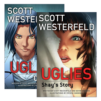 英文原版 Uglies 丑八怪系列2册 青少年奇幻漫画小说 Scott Westerfeld 英文版 进口英语原版书籍