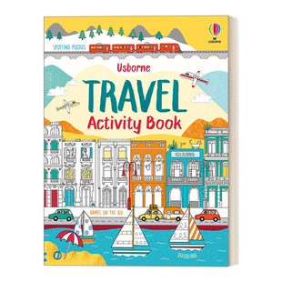 英文原版 Travel Activity Book 旅行活动书 儿童趣味互动游戏 涂色猜谜 英文版 进口英语原版书籍