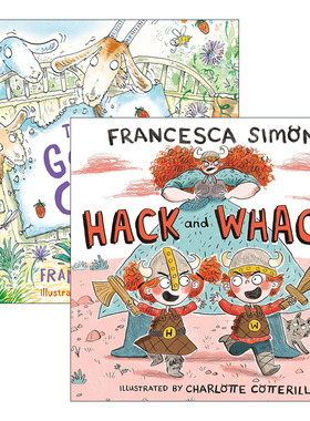 英文原版 Francesca Simon 儿童故事绘本2册套装 Goat Cafe 山羊咖啡 Hack and Whack 小小维京人 英文版 进口英语原版书籍