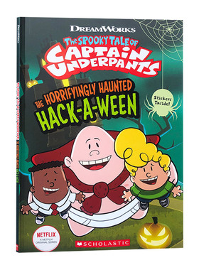 万圣节 内裤超人系列全彩漫画书 英文原版 The Horrifyingly Haunted Hack A Ween 英文版儿童英语桥梁故事书 轻松搞笑 进口书籍
