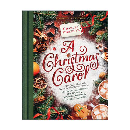 英文原版 Charles Dickens's A Christmas Carol 查尔斯.狄更斯圣诞颂歌 精装食谱 食物摄影艺术图册英文版 进口英语原版书籍