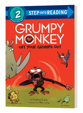 英文原版 Grumpy Monkey Get Your Grumps Out 把你的坏脾气发泄出来 Step into Reading 2 英文版 进口英语原版书籍儿童全英语书