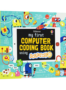 我的编程启蒙书 英文原版 My First Computer Coding Book with ScratchJr 儿童趣味启蒙编程 进口英语学习指导书籍 英文版
