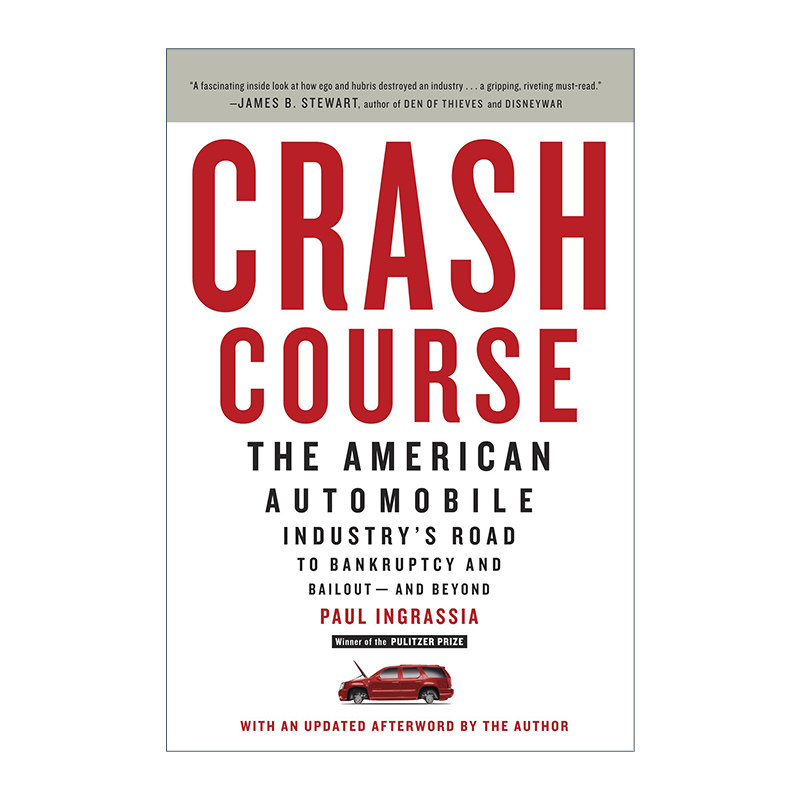 英文原版 Crash Course 速成班 美国汽车工业从荣耀到灾难的道路 Paul Ingrassia 英文版 进口英语原版书籍